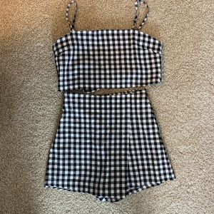 Gingham matching set